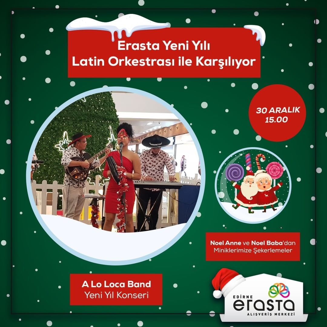 Erasta Yeni Yılı Latin Orkestrası İle Karşılıyor
