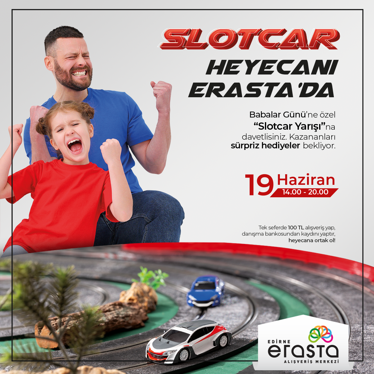 Slotcar Heyecanı Erasta’da