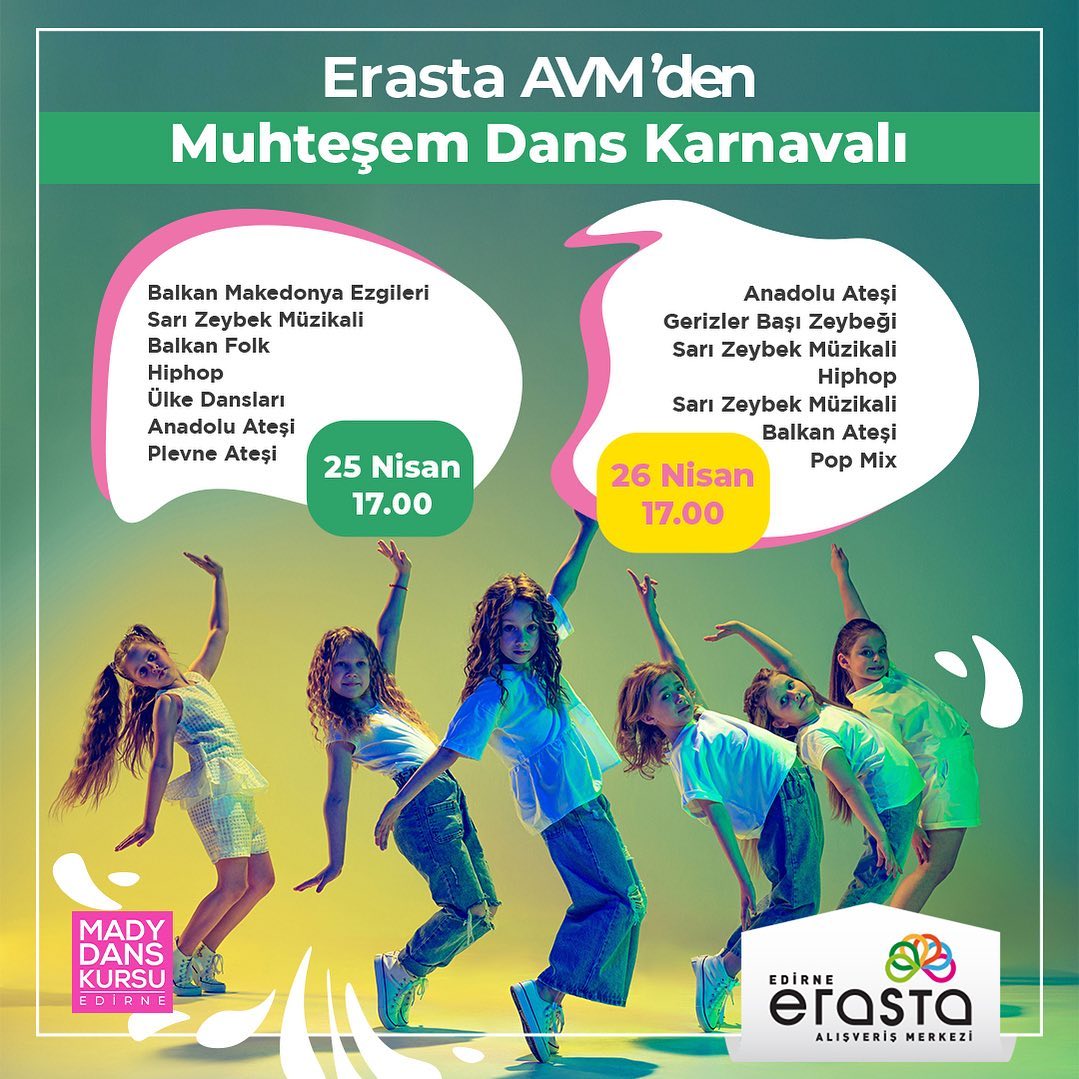 Erasta AVM’den Muhteşem Dans Karnavalı