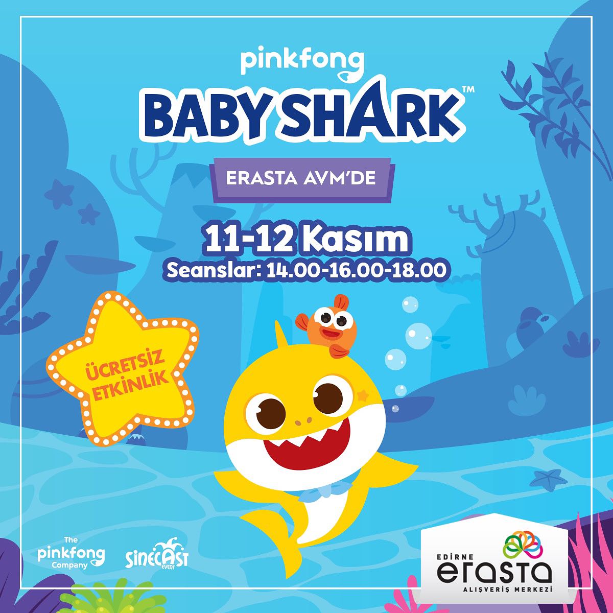 Baby Shark Erasta AVM’de!