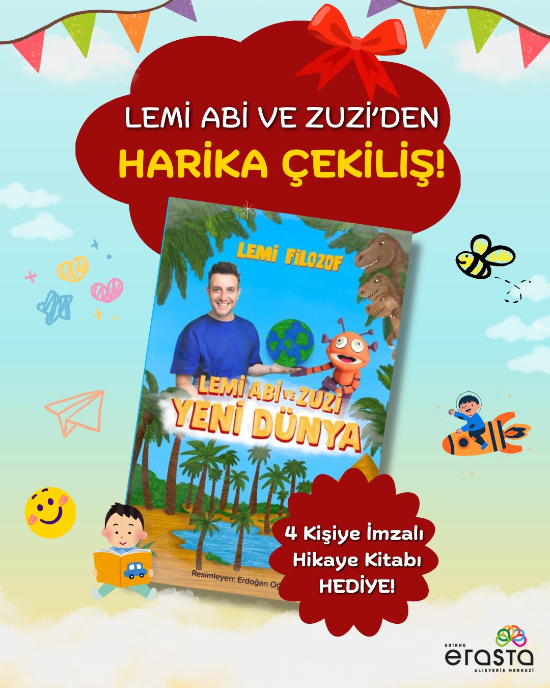 📣 Lemi Abi & Zuzi’den Harika Çekiliş ✍️📚